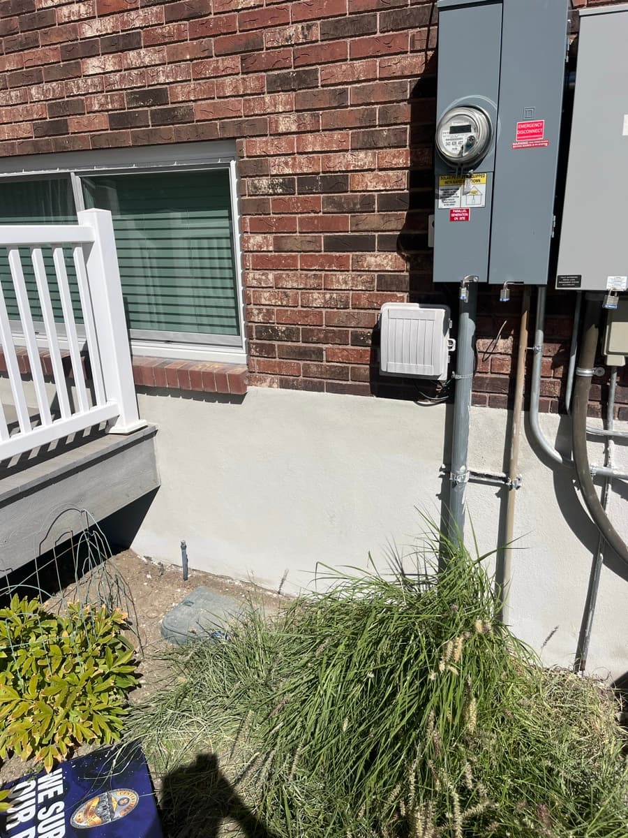 Foundation Plaster — Utility Wall